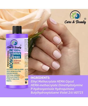 AFRO Cure & Beauty Ultra Adhesive Acrylic Liquid Monomer (30mL) - Buy Online on GoSupps.com