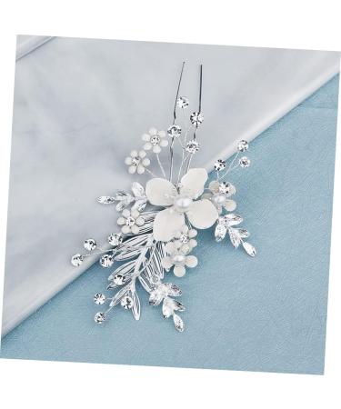 FRCOLOR Pearl Hair Pin Bridal Crystal Hair Clip Rhinestone Barrettes Headpiece for Women Bridal Hair Comb Bridal Hair Accessories Flower Girl Hair up Rhinestone Rhinestones Bride - Buy Online on GoSupps.com
