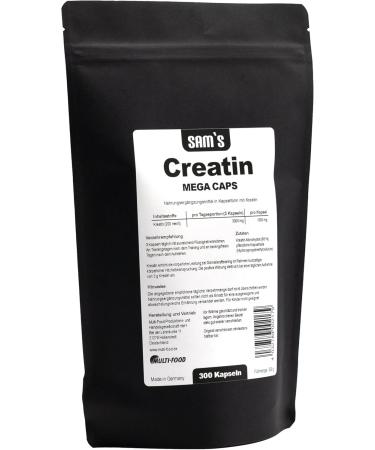 Buy Giga Caps Creatine Capsules 1000 mg - 300 Monohydrate 200 Mesh - Fast International Shipping - Buy Online on GoSupps.com