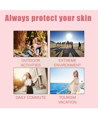 Glow Face Sunscreen SPF 50 PA++++ Broad Spectrum Sunscreen for Face Daily Moisturizing Sunscreen and Face Primer with Rose Extract and Arbutin Sun Resistant - Buy Online on GoSupps.com