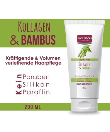 Mousson Collagen & Bamboo Leave-In Conditioner | Volume-Boosting Animal Test-Free for Fuller & Shiny Healthy Hair - Buy Online on GoSupps.com