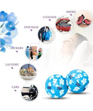 Scentorini Schuhdeo - 6 Pack Deodorizing Balls for Sports Shoes | Linen Fragrance | Odor Removal for Bags Lockers & More - Buy Online on GoSupps.com