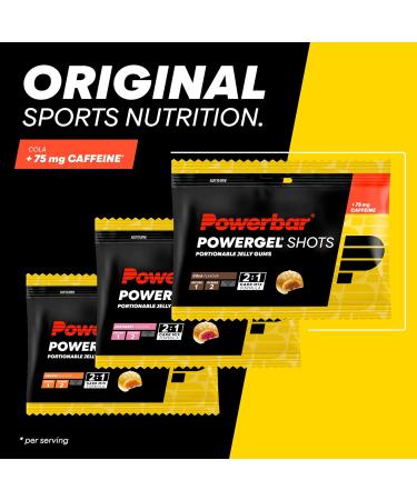 Powerbar PowerGel Shots Cola 24x60g | C2MAX Carbohydrate Gums with 75mg Caffeine - Buy Online on GoSupps.com