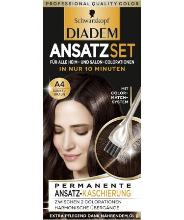 DIADEM ROOT SET A4 Dark Brown Hair Color - 1 Pack (22 ML) | Root Concealment for International Shipping - Buy Online on GoSupps.com