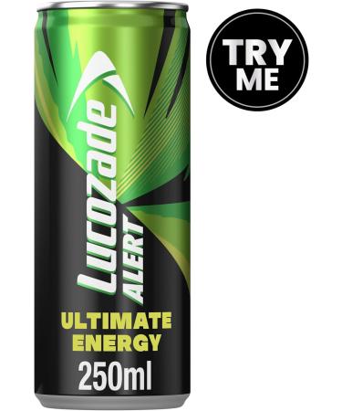 Lucozade Alert Ultimate High Caffeine Energy Drink Great Taste Contains vitamin B3 to help reduce tiredness - 8.5 Oz - Pack of 24 - Buy Online on GoSupps.com