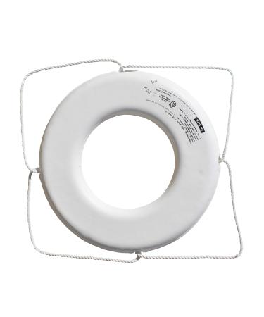 Cal June USCG Approved No Strap Ring White 20"