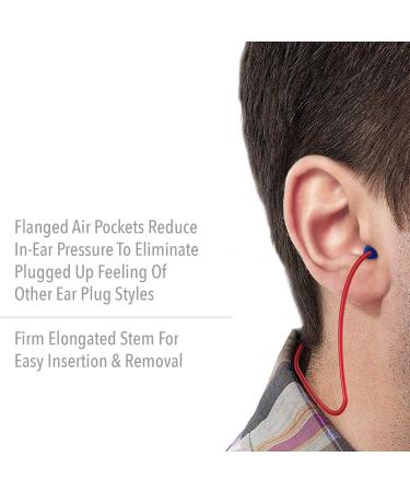 Howard Leight by Honeywell DPAS30R Airsoft Flanged Reusable Earplugs with Red Polycord 100-Pairs - Buy Online on GoSupps.com