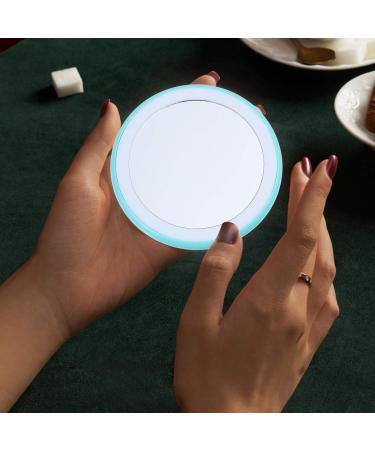 Mirror Led Compact Green Wallets for Women Green Purse Round Purse Ladies Purses Women s Purses Green Mini Purse Womens Purse Ladies Wallet Desktop Handbag Travel Plastic - Buy Online on GoSupps.com