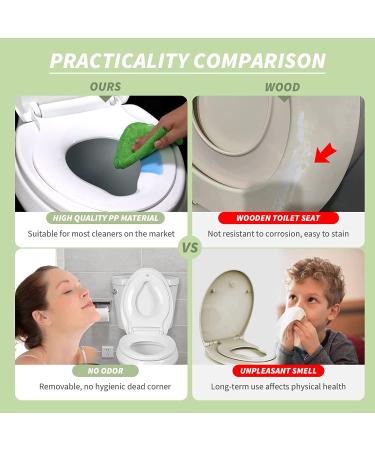 Toilet Seat with Toddler Seat Built in  Potty Training Toilet Seat for Kids  Magnetic Kids Toilet Seat  Slow Close  Thicken Plastic Easy to Clean  Removable and Never Loosen  White(18.5Elongated) White Elongated - Buy Online on GoSupps.com