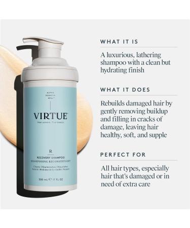 VIRTUE Recovery Sulfate Free Shampoo with Keratin and Baobab Seed Oil for Damaged Hair  Color Safe - Buy Online on GoSupps.com