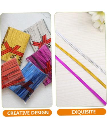 NUOBESTY 12 Packs Color Tie Lollipop Tie Wire Reusable Ties Bun Candy Bars Sandwich Garbage Ties Bag Ties Twisty Ties Tie Metal Binding Ties Bread Loaf Bags Iron Wire Tie The Line Kink As Shownx2pcs 10x0.4cmx2pcs - Buy Online on GoSupps.com