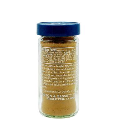 Morton & Bassett Organic Turmeric Powder - 2.4 oz Jar - Buy Online on GoSupps.com