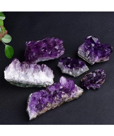 Natural Raw Amethyst Cluster Purple Crystal Cluster Quartz Cluster DIY Jewelry Raw Stone Specimen Home Decoration Crafts Gift HOMEZHOU - Buy Online on GoSupps.com