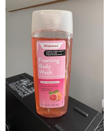 PINK GRAPEFRUIT FOAMING BODY WASH 2% SALICYLIC ACID ACNE TREATMENT 8.5 FL OZ - Buy Online on GoSupps.com