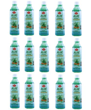 bick.shop® Pack of 15 Aloe Vera Zero 0.5 l Aloevera Drinks with Pulp Disposable with 15 x €0.25