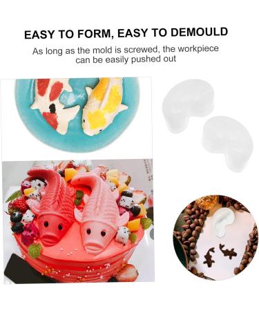 NUOBESTY 2pcs Koi Mold Silicone Molds Cookie Stencils Carp Resin Ornament Making Mold Crystal Epoxy Goldfish As Shown 7X4.5cm - Buy Online on GoSupps.com