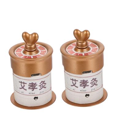 Beavorty 2 sentences Moxibusion-Box to-go container made of plastic Moxibusion holder MOXIBUSTION-BENSTRET Practical Moxibusion Tool Rollstock Profi Moxa MoxibusTion instrument PP 7.5x5cmx2PCs Braunx2st