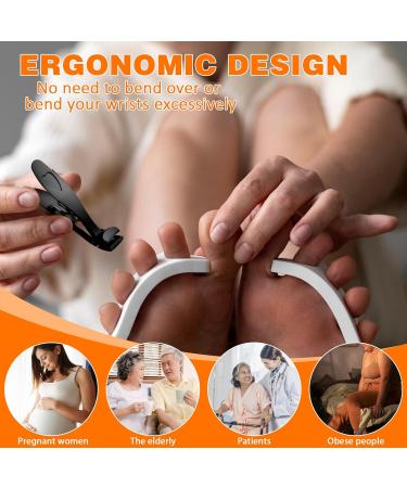Tiesome Ergonomic Nail Clippers for Seniors | Premium Sharp Toenail & Nail Scissors for Men & Women - Buy Online on GoSupps.com