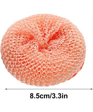 Scrub Sponge | Soft Fiber Cleaning Ball Design Dishwashing Scrubber Non-Scratch Sponge Efficient Decontamination Multipurpose Cleaner Cleaning Supplies Home Kitchen Supplies Puchen Pink - Buy Online on GoSupps.com