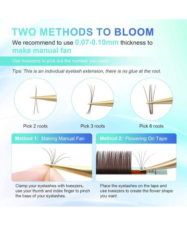 Nagaraku 20 Rows Mixed Size Individual Classic Eyelash Extensions - Dark Brown 0.15 D Curl (7-15mm) | Perfect Volume Eyelashes for Stunning Looks - Buy Online on GoSupps.com