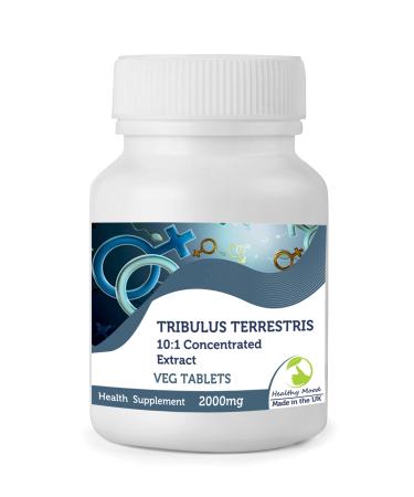 Tribulus Terrestris 2000mg 10:1 Concentrated Extract Veg 180 Tablets Health Supplements Nutrition Pills - Healthy Mood
