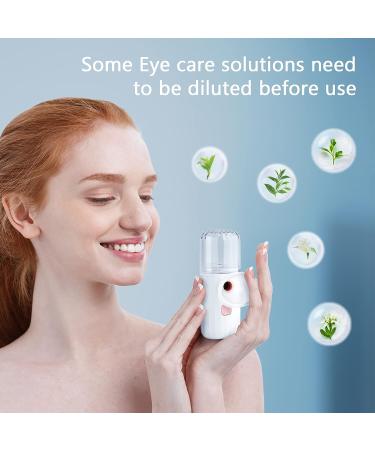 Tuuthwt Eye Wash Cup & Care Cleaner Kit - Use with Distilled Water or Saline - 2 in 1 Facial Mister Sprayer - Portable Nano Ionic Eye Sprayer - Buy Online on GoSupps.com