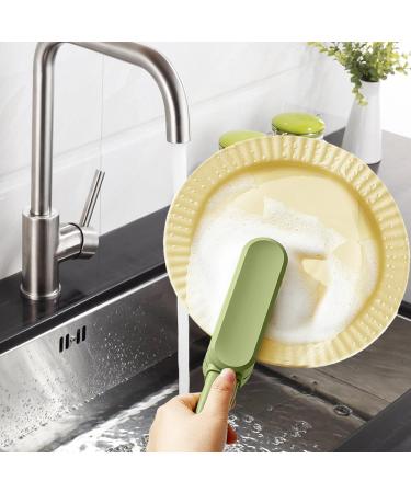 Kumprohu Cutlery Brush - Multifunctional Double-Ended Kitchen Washing Brush Dish Cleaner Brush Cleaning Scrubber Brush for Kitchen Chopsticks Fork Spoon Green - Buy Online on GoSupps.com