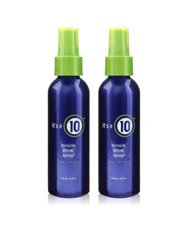 ITS A 10 by It's a 10 MIRACLE SHINE SPRAY WITH NONI OIL 4 OZ (Package Of 2)