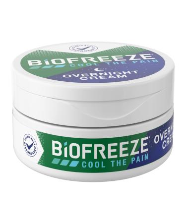 Biofreeze Cream Menthol Overnight Muscle Pain Relief Cream for Lower Back Pain Relief Shoulder Pain & Neck Pain Relief Knee Pain Relief Arthritis Pain Reliever FSA HSA Eligible 3 oz Jar