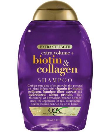 OGX Thick & Full + Biotin & Collagen Extra Strength Volumizing Shampoo with Vitamin B7 & Hydrolyzed & Hydrate and Repair + Argan Oil of Morocco Extra Strength Conditioner 385ml - Buy Online on GoSupps.com