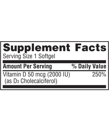 Member's Mark Vitamin D3 50 mcg (2000 IU) Dietary Supplement (400 ct.) - Buy Online on GoSupps.com