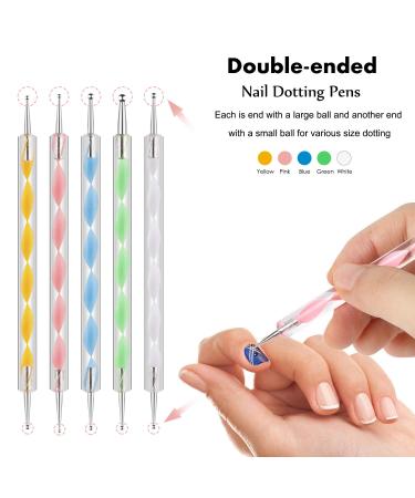 15-Piece Acrylic Nail Art Brush Set - DIY Drawing Tool & Puncture Pens for Salon & Home Use - Buy Online on GoSupps.com