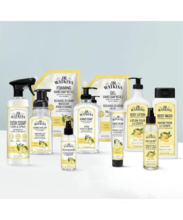 J.R. Watkins Foaming Hand Soap Refill Moisturizing Foam Hand Wash Formulated with Plant-Based Cleansers Alcohol-Free Cruelty-Free Lemon 28 fl oz 2 Pack Lemon (2 Pack) - Buy Online on GoSupps.com