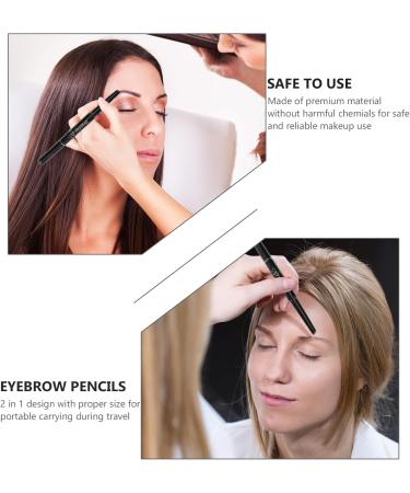 BIUDECO 3pcs Makeup Eyebrow Pencils Long Lasting Eyebrow Pencils Eyebrow Pencil Brush Chocolate - Buy Online on GoSupps.com