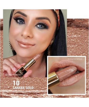 Oulac Metallic Brown & Nude Lipstick Set - 2PCS Vegan Lightweight Hydrating Formula with High Impact Lip Color for Full Coverage Lip Makeup 08+10 2pcs Brown+nude - Buy Online on GoSupps.com