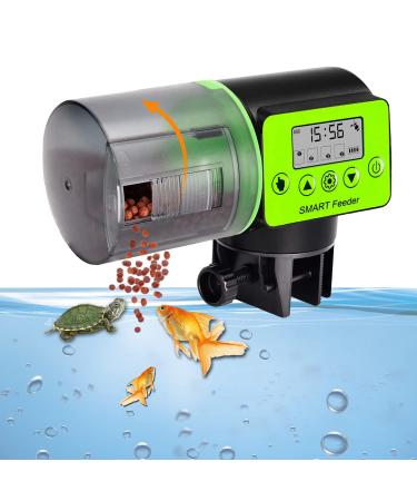 Automatic Fish Feeder Moisture-Proof Digital Auto Fish Feeder Aquarium Tank Fish Food Dispenser with Digital timer Suitable for Feeding Pets Fish on Weekends/Holidays/Travel/Working Days