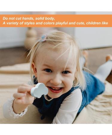 Buy Decvamix 5-Piece Cute White Cloud Silicone Buttons | Shockproof Furniture & Cabinet Drawer Accessories for Kids - Buy Online on GoSupps.com