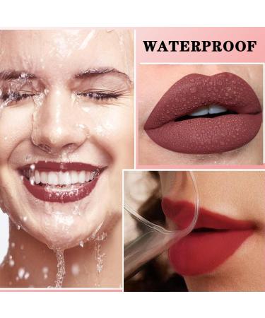 Teekerwang 12Pcs Nude Matte Lip Liner Crayon Pencil Set Thick 24 Hour Long Lasting Waterproof Lip Liner Pencil Matte Lipstick and Lip Crayon Pen for Women B - Buy Online on GoSupps.com