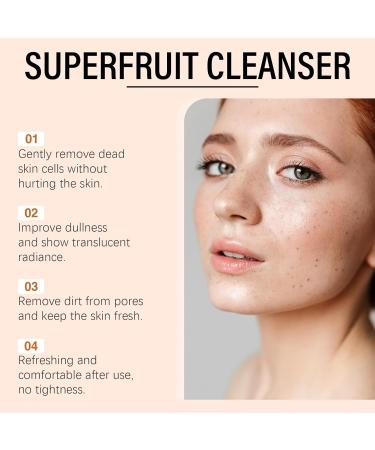 Nettoyant Visage Exfoliant Doux - Hydratant Sans Tiraillements Illumine La Peau Terne For Un clat Translucide(1PCS) 1 g (Lot de 1) - Buy Online on GoSupps.com