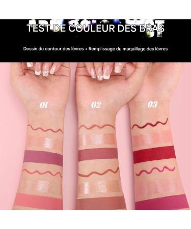 Set of Lip Tint | Matte Waterproof Pencil and Lipstick Set | 6 Piece Beauty Products Kit for Girls and Women Daily Party Travel Holiday - Buy Online on GoSupps.com