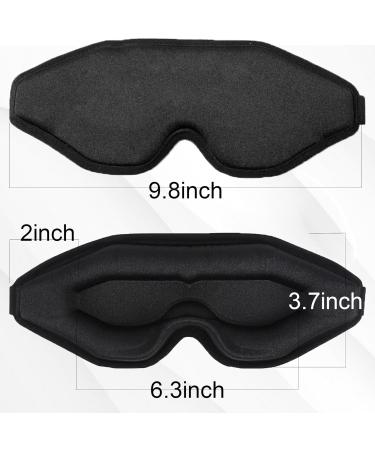 Eye Mask for Lash Extensions - 100% Light Blocking Sleep Mask for Side Sleepers | Adjustable 3D Eyelash Sleeping Mask with Ear Plugs - Buy Online on GoSupps.com