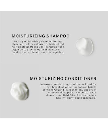 Sachajuan Moisturizing Shampoo & Conditioner Set - Ocean Silk Technology Argan Oil Heat Protectant for Moisture & Frizz Control - 8.4 oz (Set of 2) - International Shipping Available - Buy Online on GoSupps.com