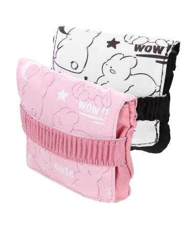 Frcolor 2st Small period pocket upholstery pocket Small bag for pads pads for handbag feminine product bag period bag cotton food wow travel girls
