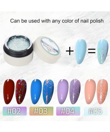Top Coat Gel Nail Polish Clear Nail Polish Top Coat Nail Polish High Gloss Shiny Long Lasting Gel for Clear Nail Gel and Acrylic Nails for Home DIY and Nail Salon (4) - Buy Online on GoSupps.com