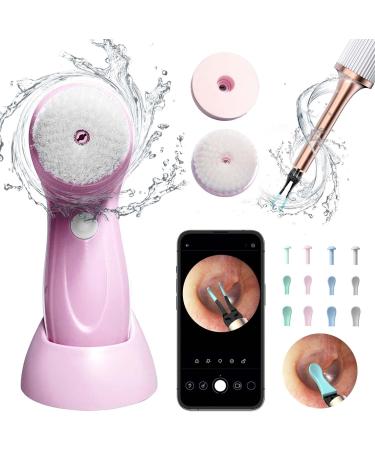 Water Resistant Dual Function Facial Cleansing Brush with Visual Earwax Remover - White Color - Buy Online on GoSupps.com