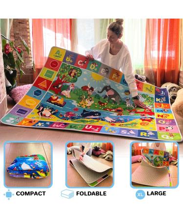 Quokka Baby Play Mat for Floor - Super Soft ABC Playmat for Toddlers & Infants - Large Non-Slip Rug for Crawling & Playing - Buy Online on GoSupps.com
