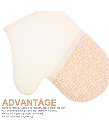 FRCOLOR Exfoliating Bath Gloves - 2pcs Scrub Mitts for Glowing Skin | Body Scrubber & Loofah Mitts for Optimal Exfoliation - Buy Online on GoSupps.com