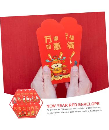 ABOOFAN 120 Pcs 2023 Year of The Rabbit Red Packets Zodiac Rabbit Red Envelopes Chinese New Year Hong Bao Chinese Hongbao Kid Wallet Festival Red Envelopes Alien Child Wedding Paper - Buy Online on GoSupps.com