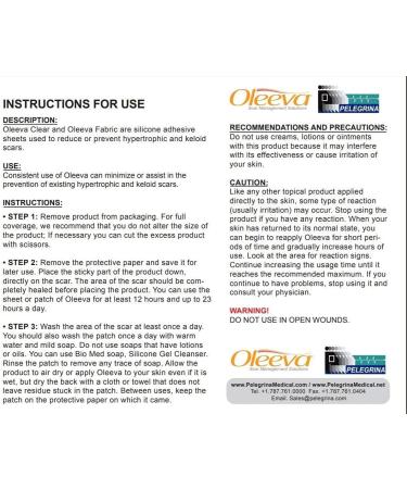 Oleeva Fabric Strip - Ultra-Comfortable Scar Treatment - 1 Piece - Buy Online on GoSupps.com