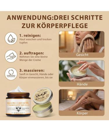 LHUDILS Tallow Bee Cream Bienengiftsalbe 130g Face Care AntiAging Wrinkle Reduction Muscle Pain Relief MindBody Improvement Bienengiftsalbe Moisturizing Skin Rejuvenation Tallow Creme - Buy Online on GoSupps.com